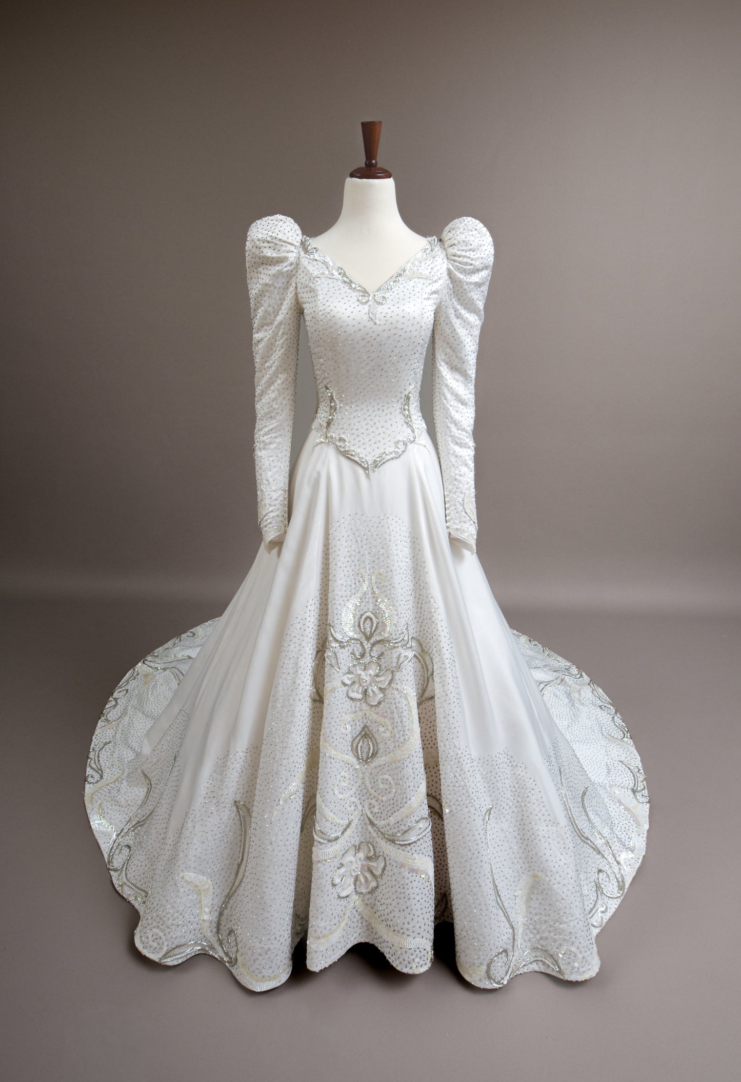 1990s Silk Sand Washed charmeuse satin
