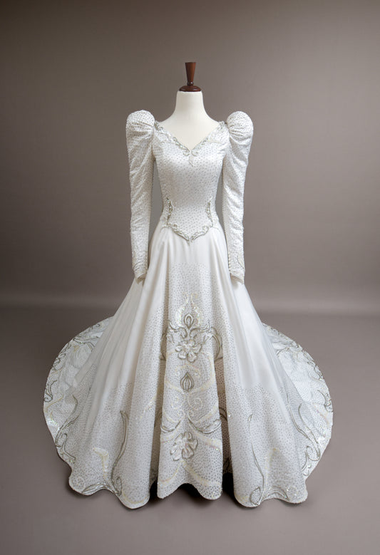 1990s Silk Sand Washed charmeuse satin