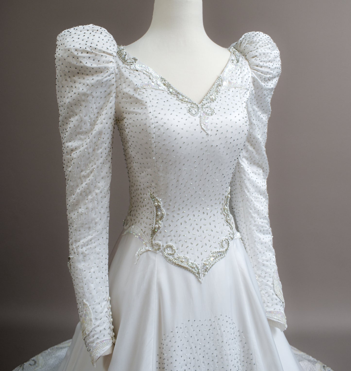 1990s Silk Sand Washed charmeuse satin