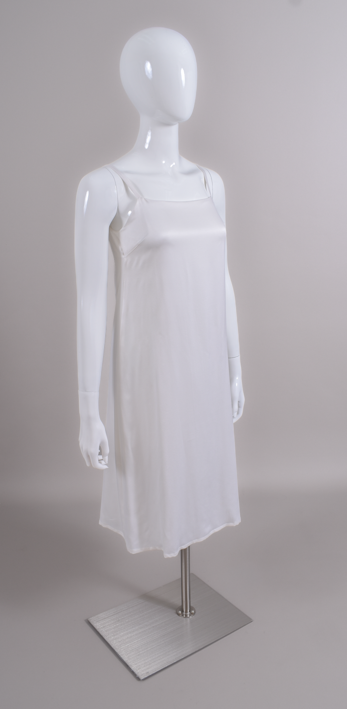 1920s Haute Couture Silk Charmeuse Beaded Wedding Dress & Silk Juliet Veil