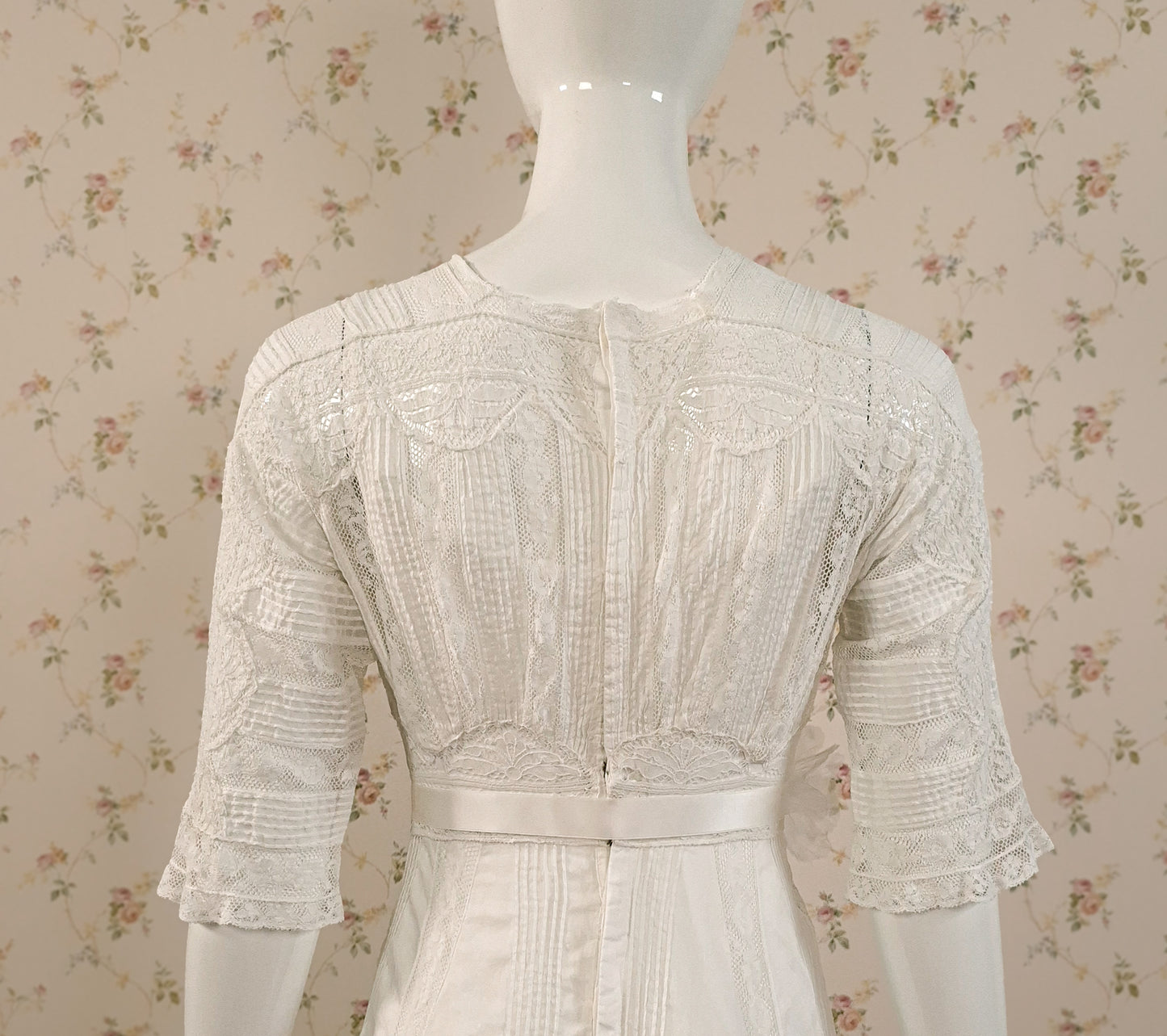 1908 Edwardian Lingerie Dress restored by littlerosebridal.com