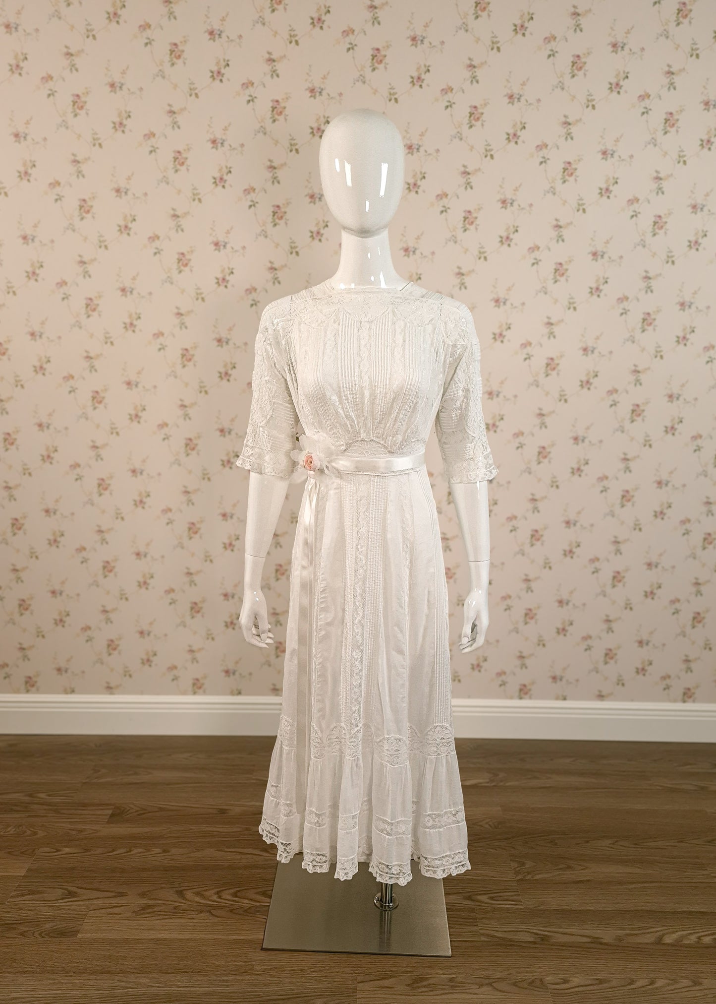 1908 Edwardian Lingerie Dress restored by littlerosebridal.com